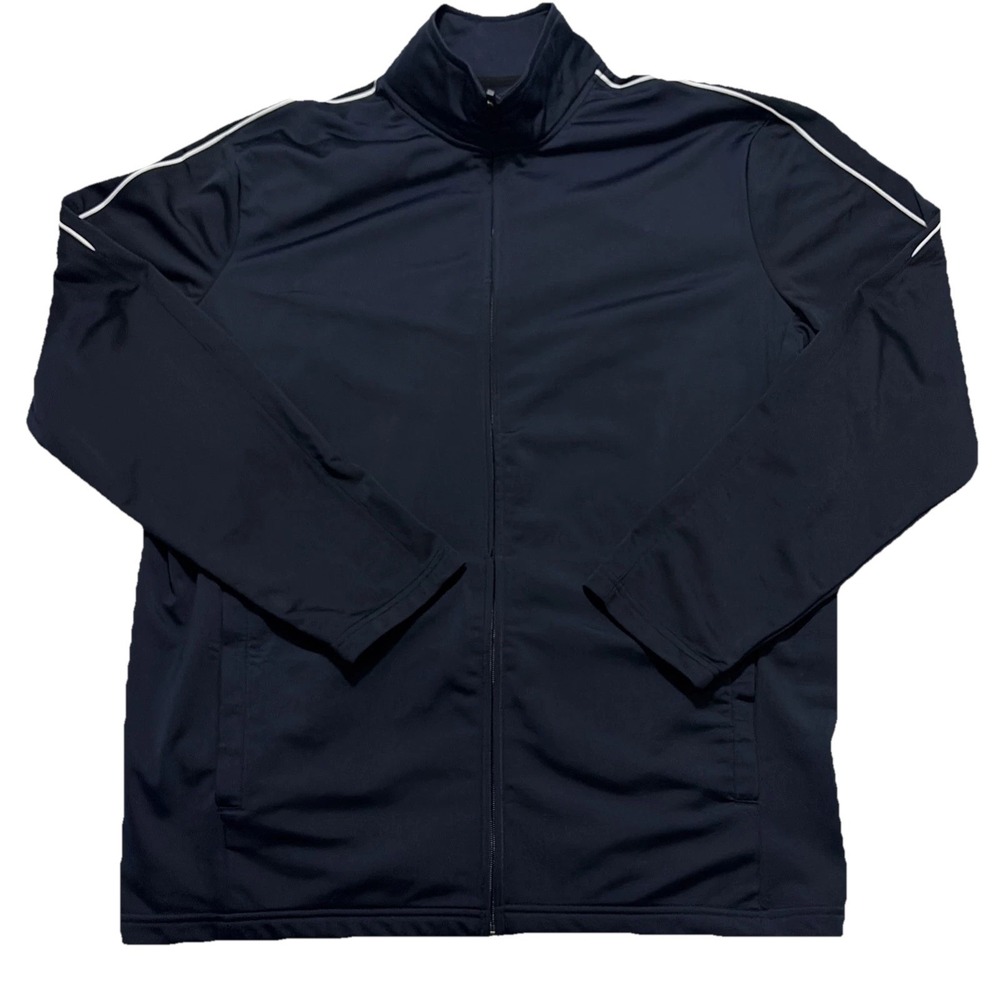 Foundry Full Zip Jacket Mens 2XLT Blue Pockets Casual‎ Athleisure Lightweight